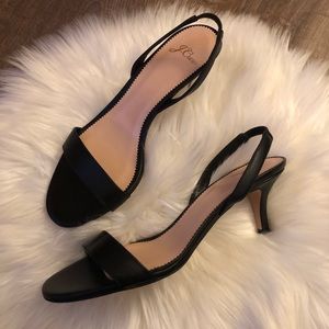 NWOT J.Crew Slingback Kitten Heels
